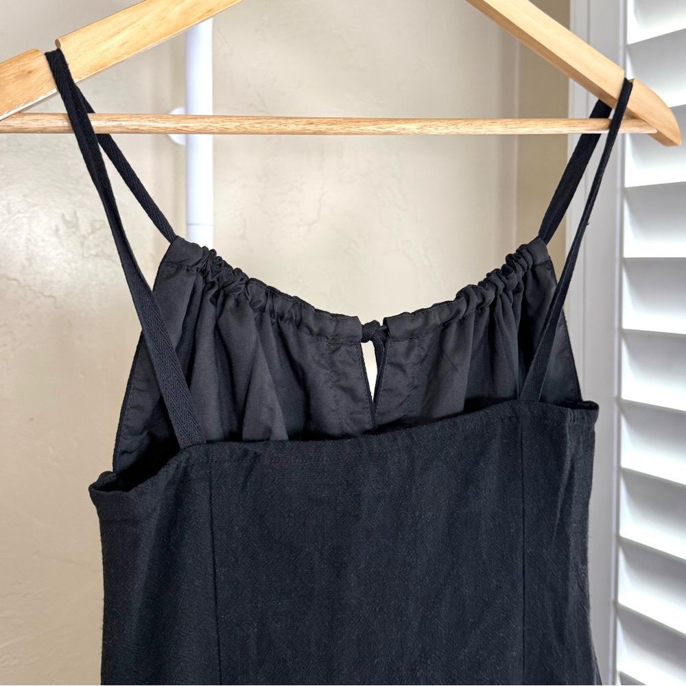 Commense Darling Linen Button Front Mini Dress Bl… - image 5